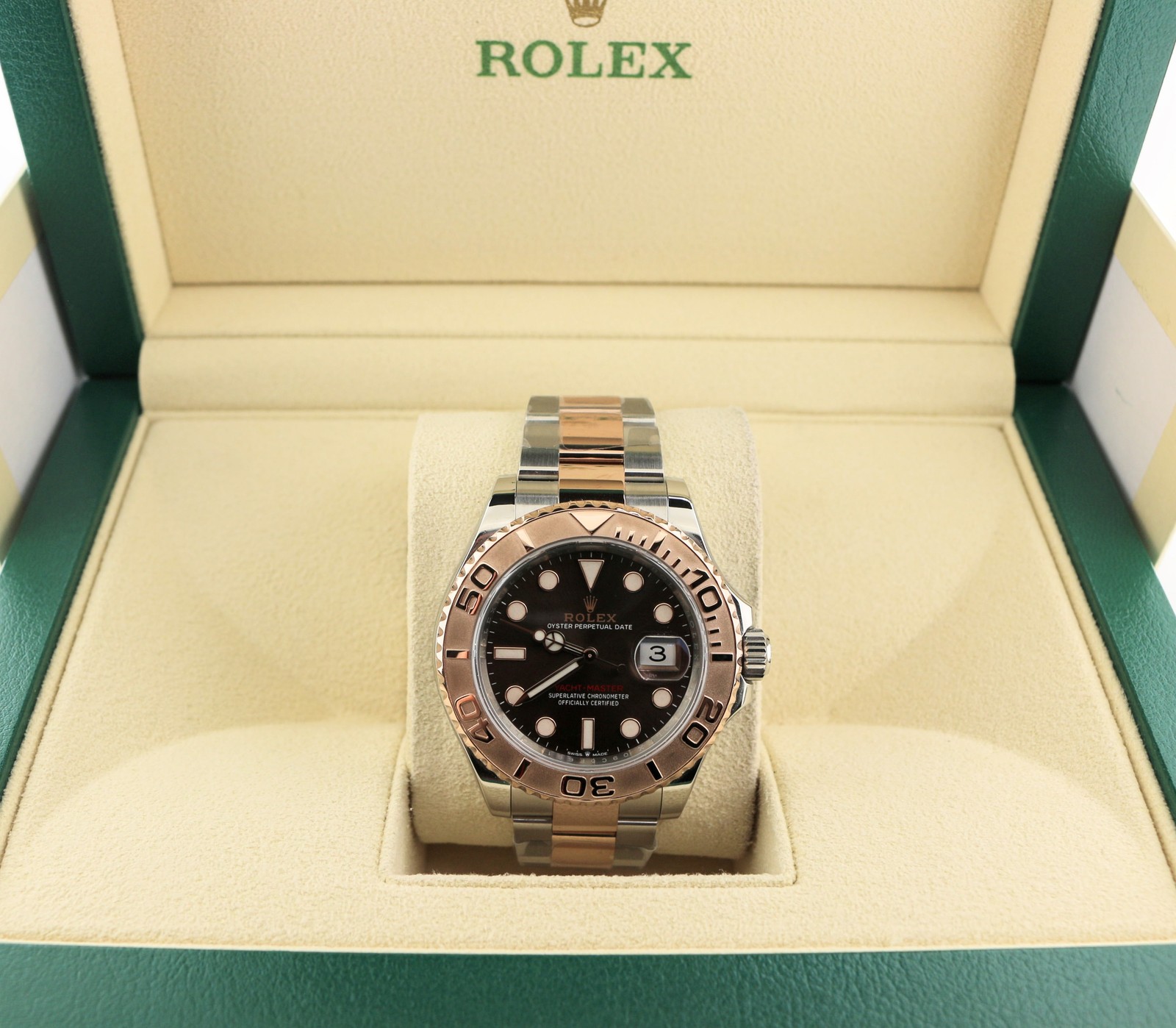 2024 Rolex Yacht-Master 126621 Chocolate Brown Dial TT 18kt RG Oyster Rose 40mm