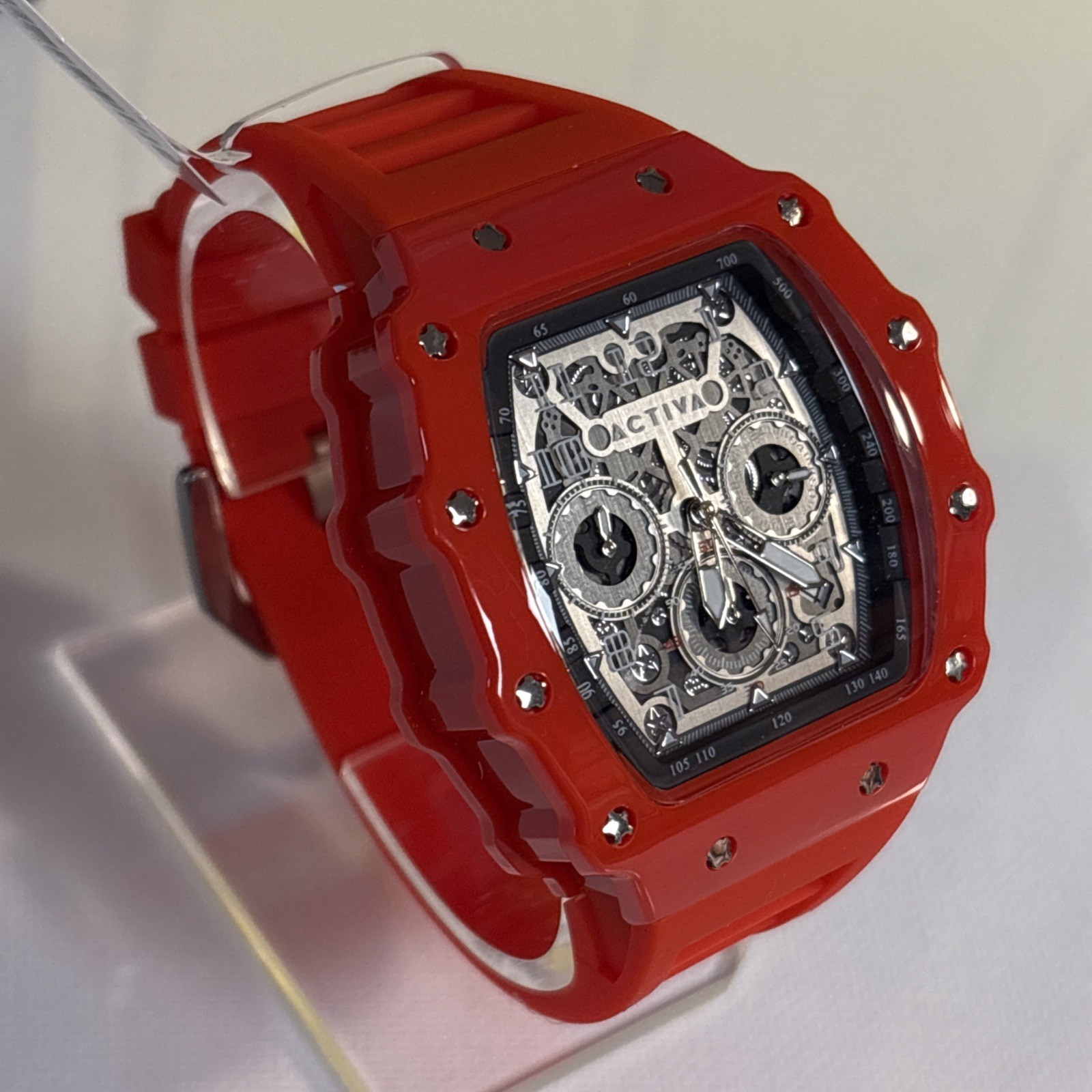 Activa Fury X Invicta Mens Quartz MG53 Skeleton Dial Red 44mm ACW2305-019 NEW