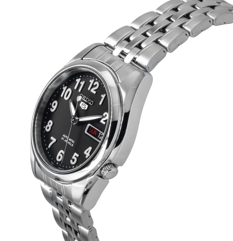 Seiko 5 Automatic SNK381 SNK381K1 Men’s Day Date Black Dial Watch