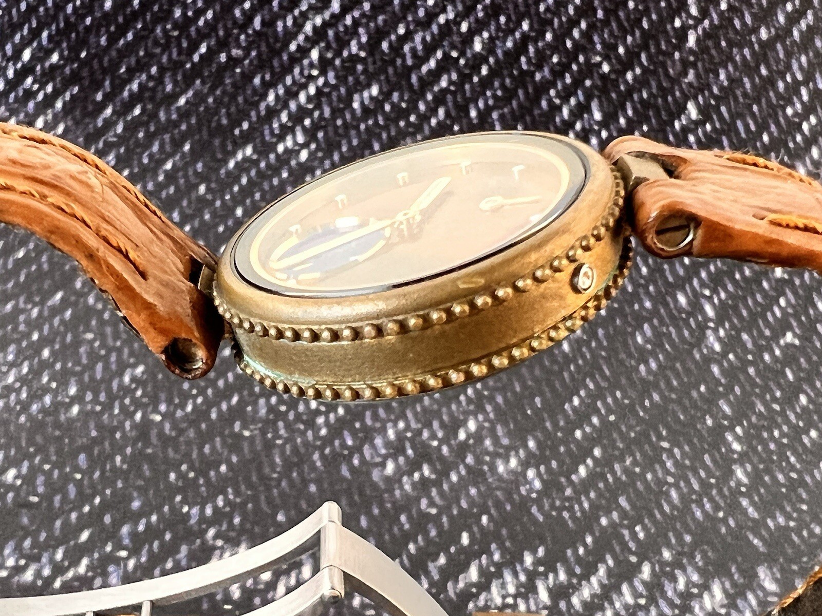 Gerald Genta Gefica Lady Ref.2939.7 Case Gold Plated 26mm Original Strap/ Deplo