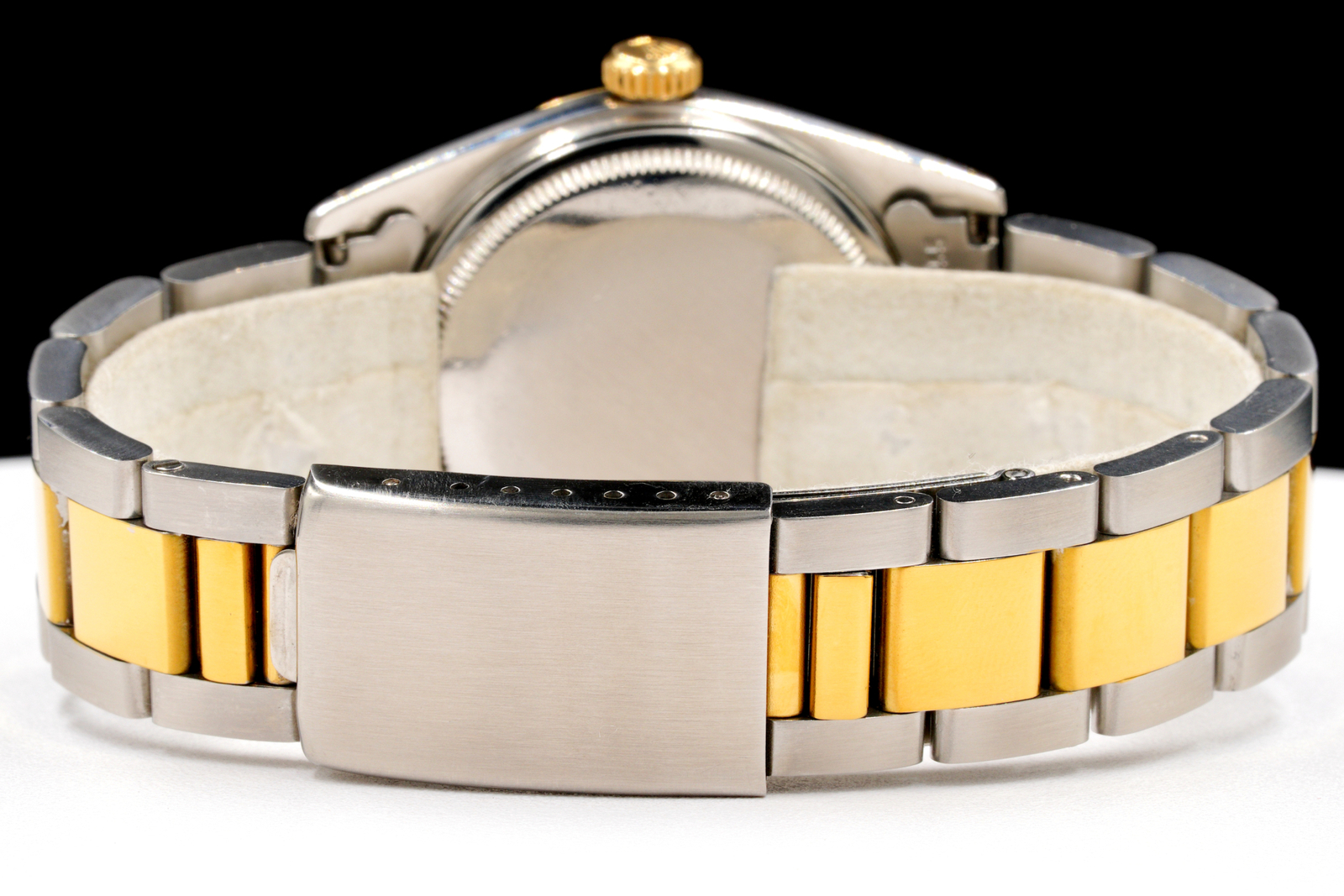 Rolex Datejust Mens 2Tone Yellow Gold and Stainless Steel Gold Dial 1601