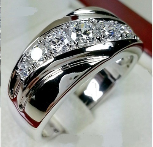Round Cut 1.60 Ct White Diamond Lab-Created Engagement Ring 925 Sterling Silver