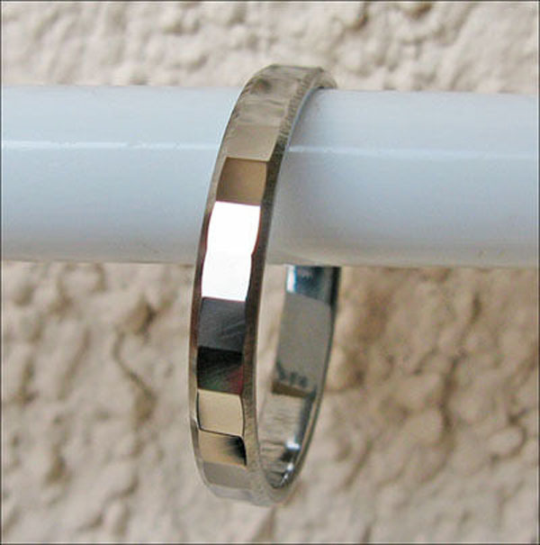 3mm Fashion Faceted Comfort fit Cute Lady’s Tungsten Carbide Ring TR0302