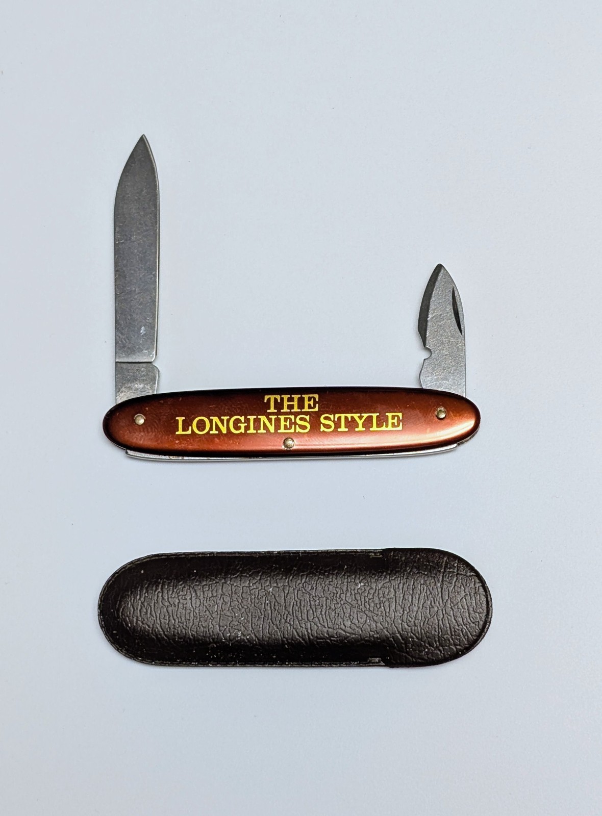 Longines Watch Maker Victorinox Pocket Knife 2 Blades Swiss Stainless Rostfrei