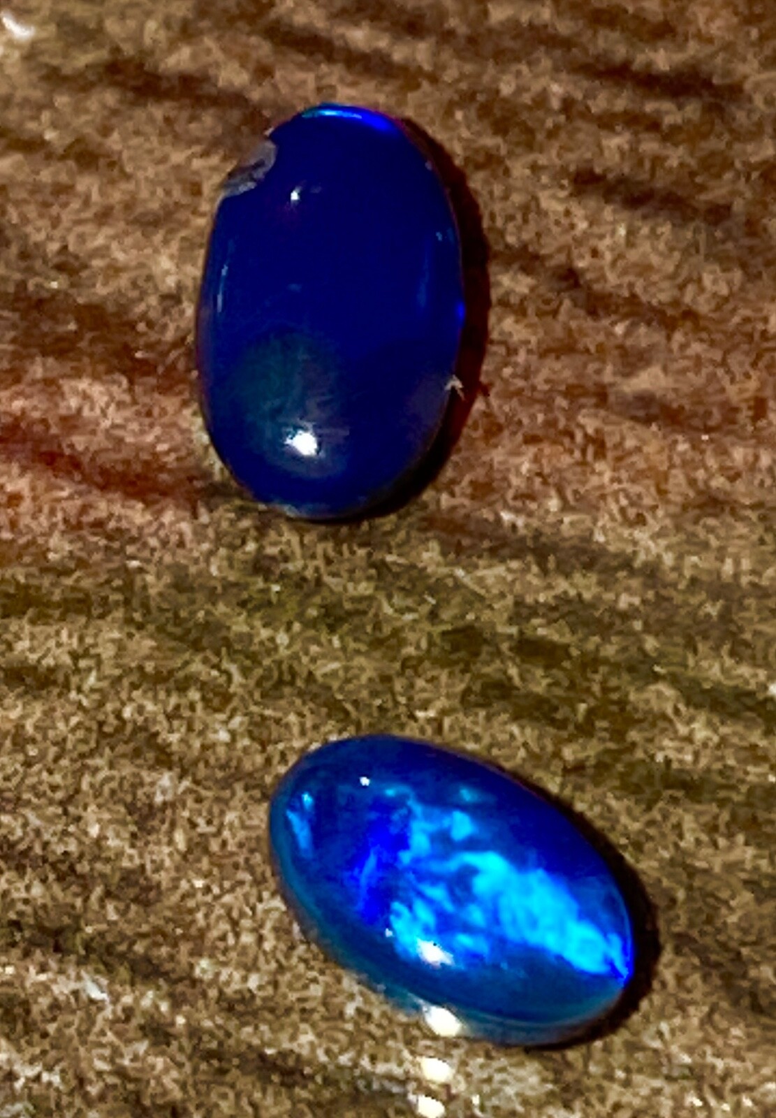 #934 0.40 Ct 2x SOLID Opal Lightning Ridge please read description