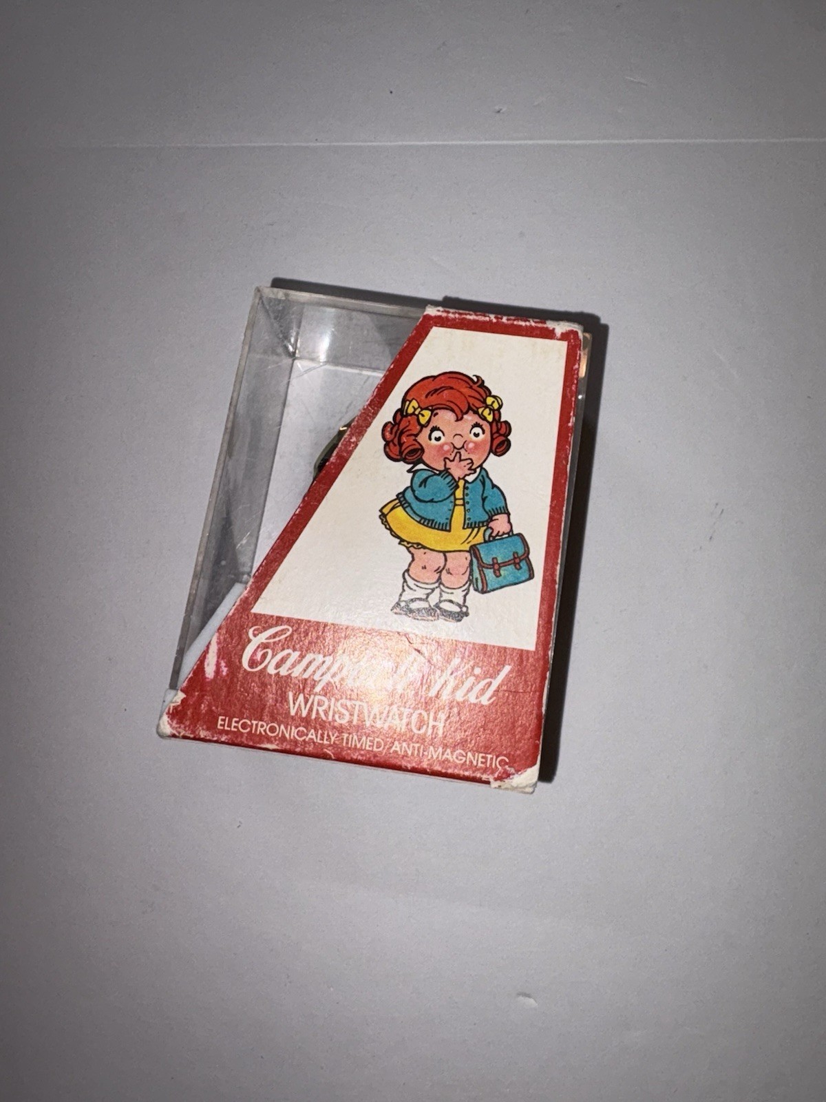 Vintage Advertising Campbell Kid Character Watch In Original Box,See Description