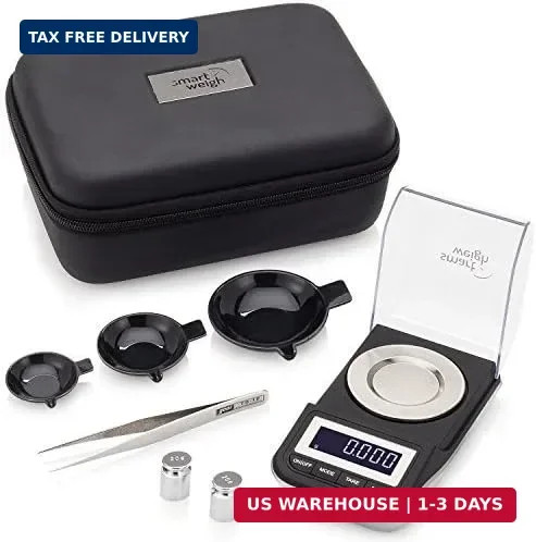 Smart Weigh 50g x 0.001 Grams, Premium High Precision Digital Milligram Scale, I