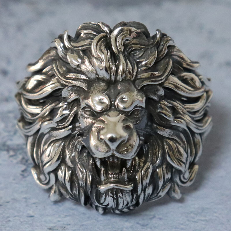 21g Big 3D Lion Rings King Of The Beasts Rings 925 SOLID STERLING Silver Many Sz