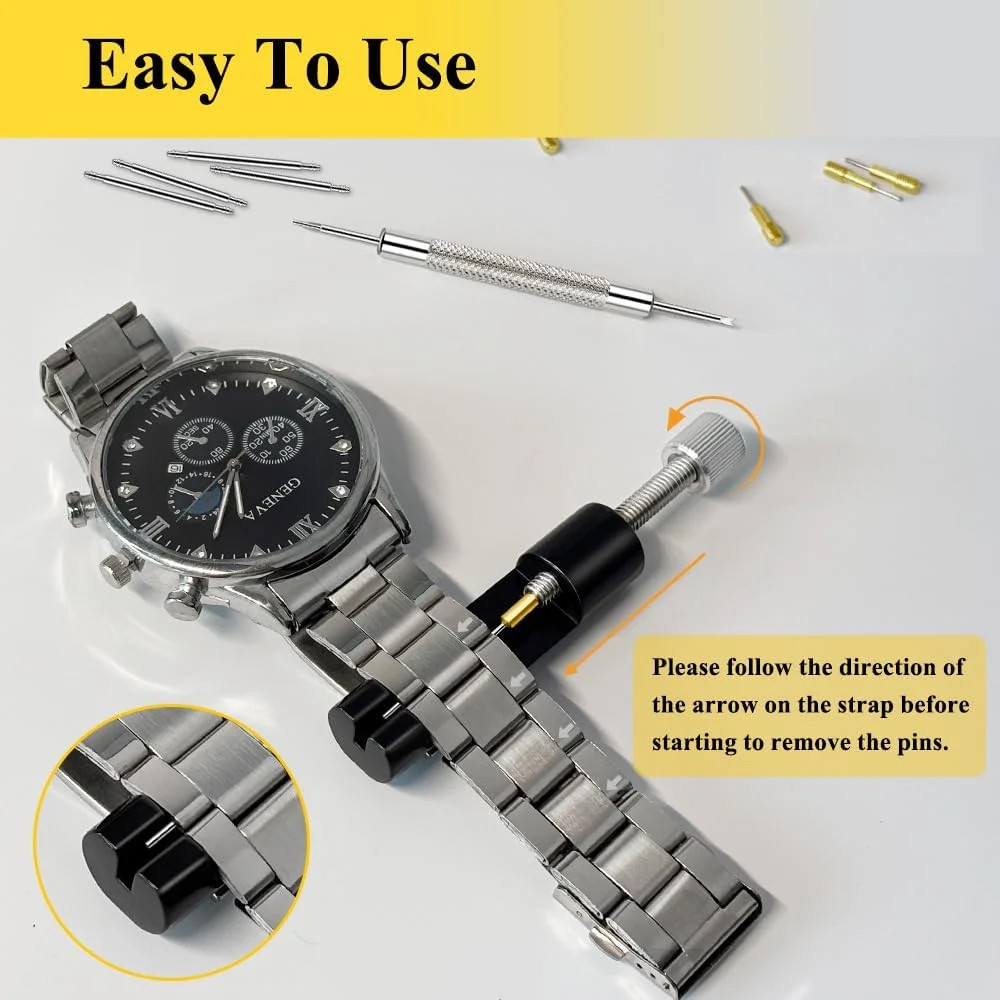 Adjustment Watch Band Strap Link Pin Remover Spring Bar Repair Resizing Tool Kit