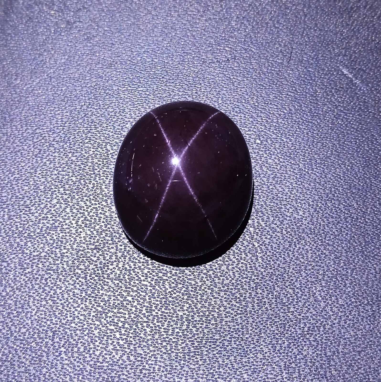 39 Carat Natural 4-Ray Star Purple Red Color Garnet Star Oval Cabochon Gemstone