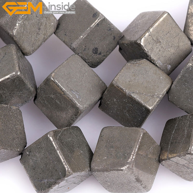 Natural Coin Freeform Pyrite Beads Gemstone Oval Beads For Jewelry Making 15″