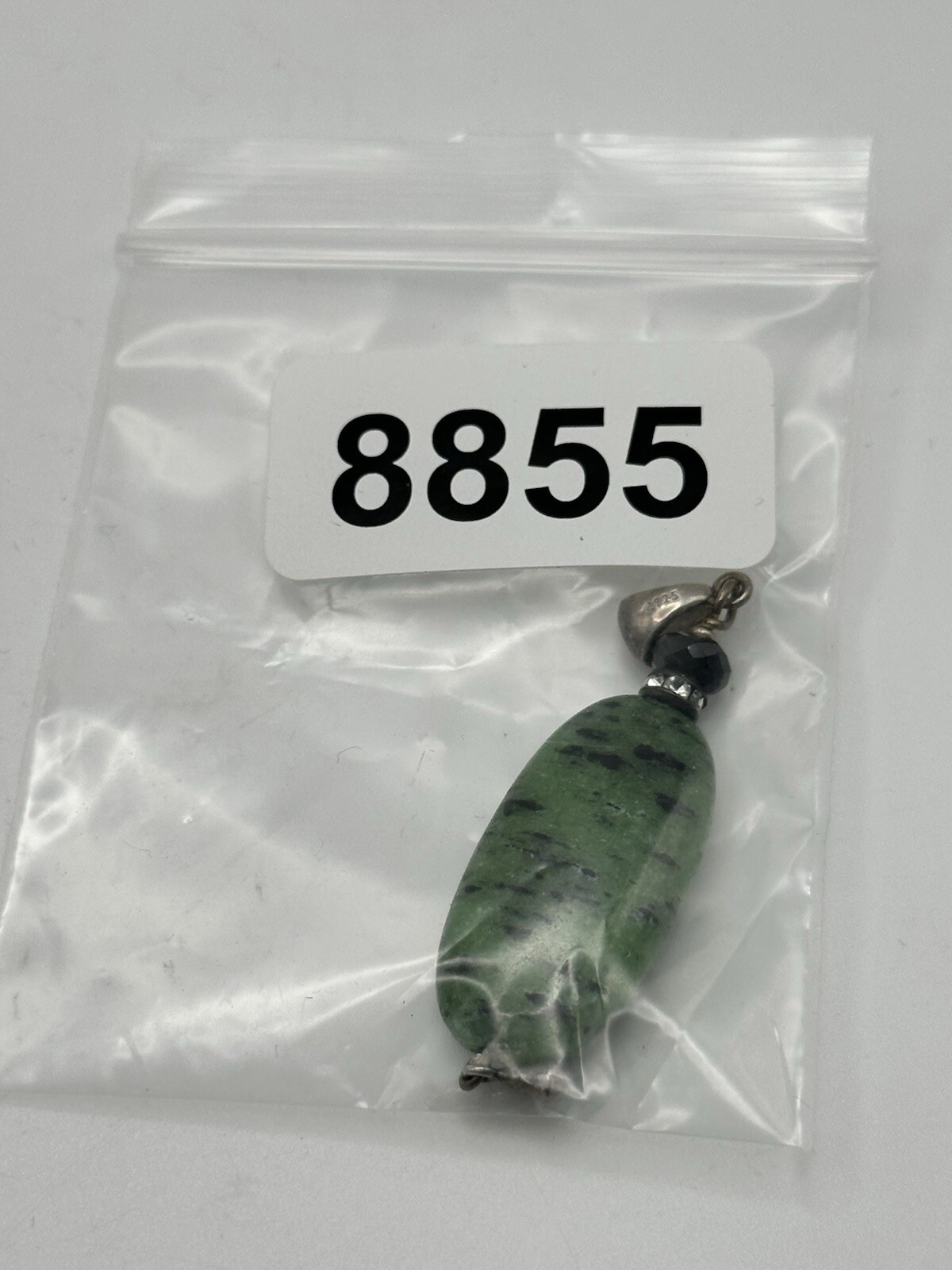 Natural Ruby Zoisite Oval Cabochon Gemstone Pendant 925 Bale