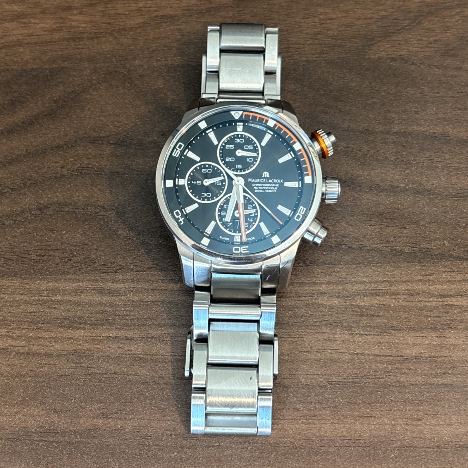 Maurice Lacroix Pontos Chronograph Automatic Stainless Steel Men’s Watch PT6008