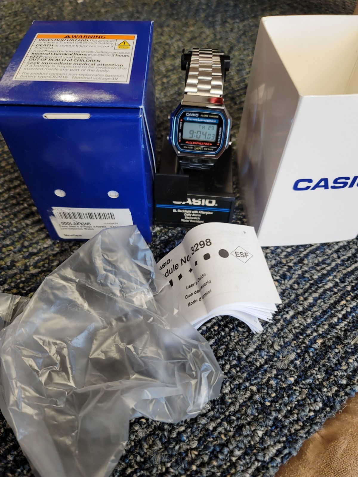 Casio Mens Electro Luminescence Digital Watch