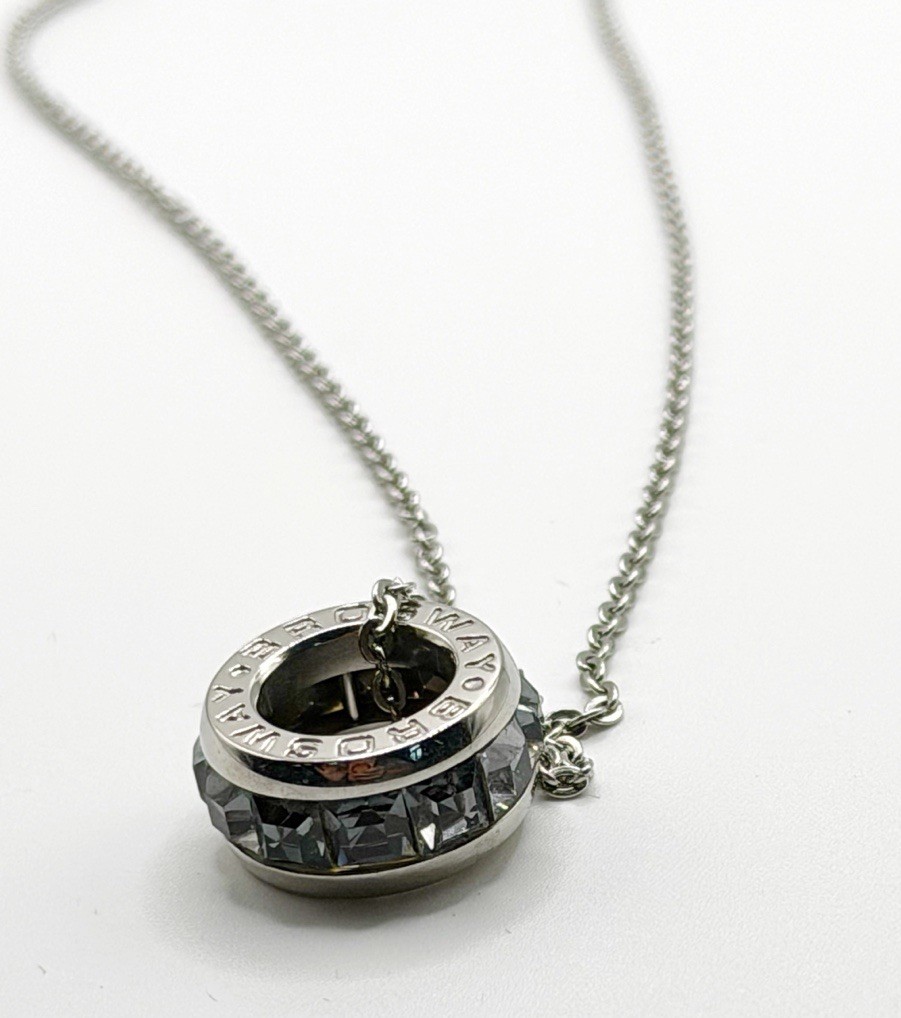 Brosway Tres Jolie Stainless Smokey Crystal Necklace