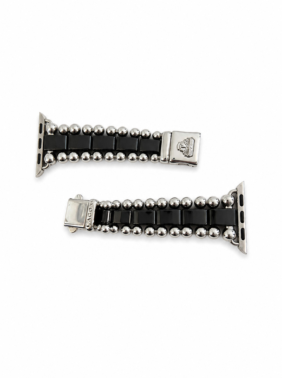 LAGOS Smart Caviar Black Ceramic Apple Watch Bracelet 38-45mm