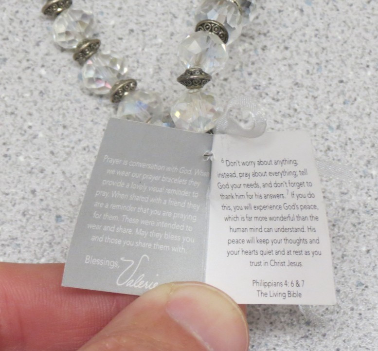Alexa’s Angels Prayer Box Stretch Bracelet by Valerie Parr Hill – NEW – NWT