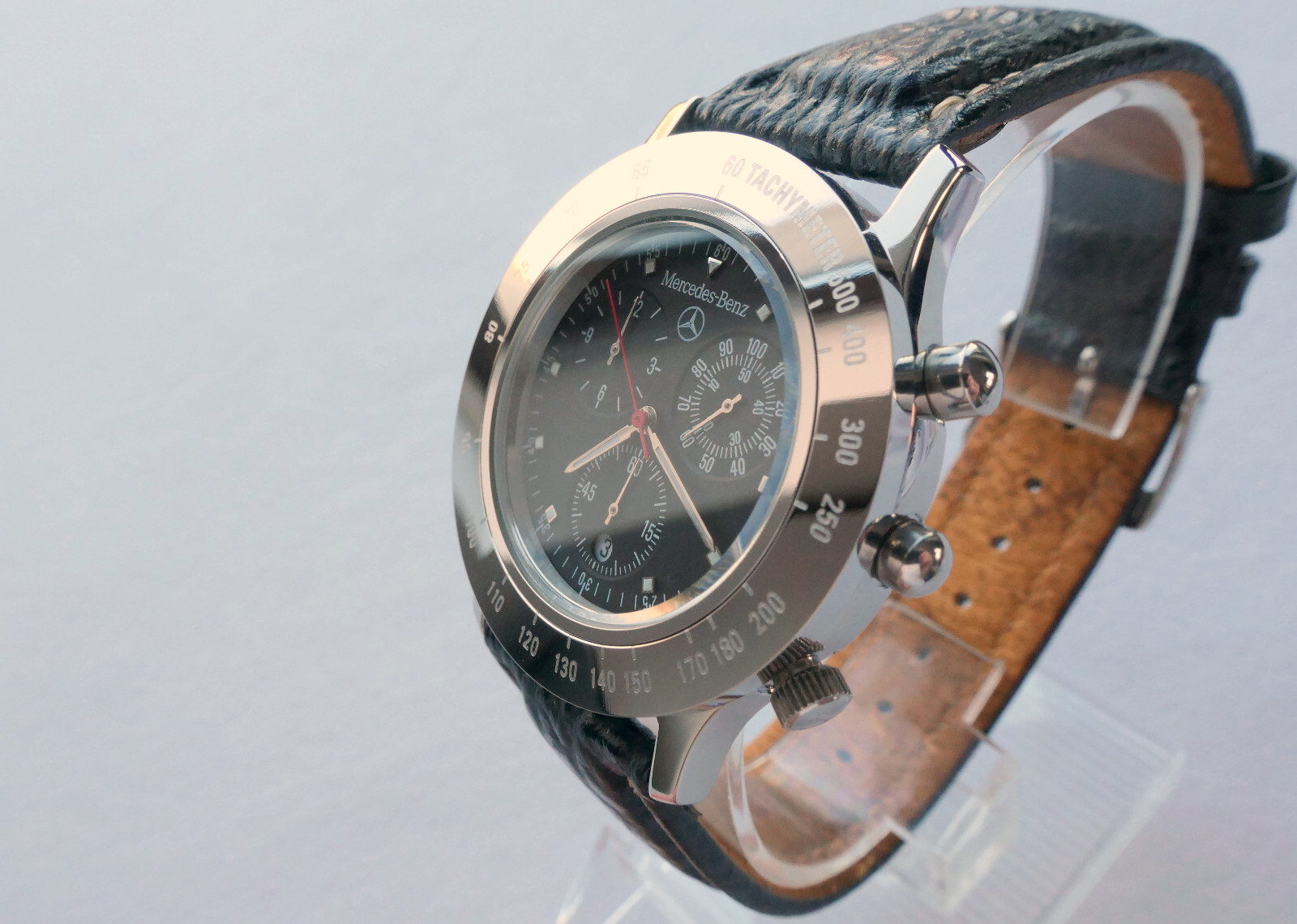 Mercedes Benz Classic Sport Car Driver Acessory Fortis Alarm Chronograph Watch