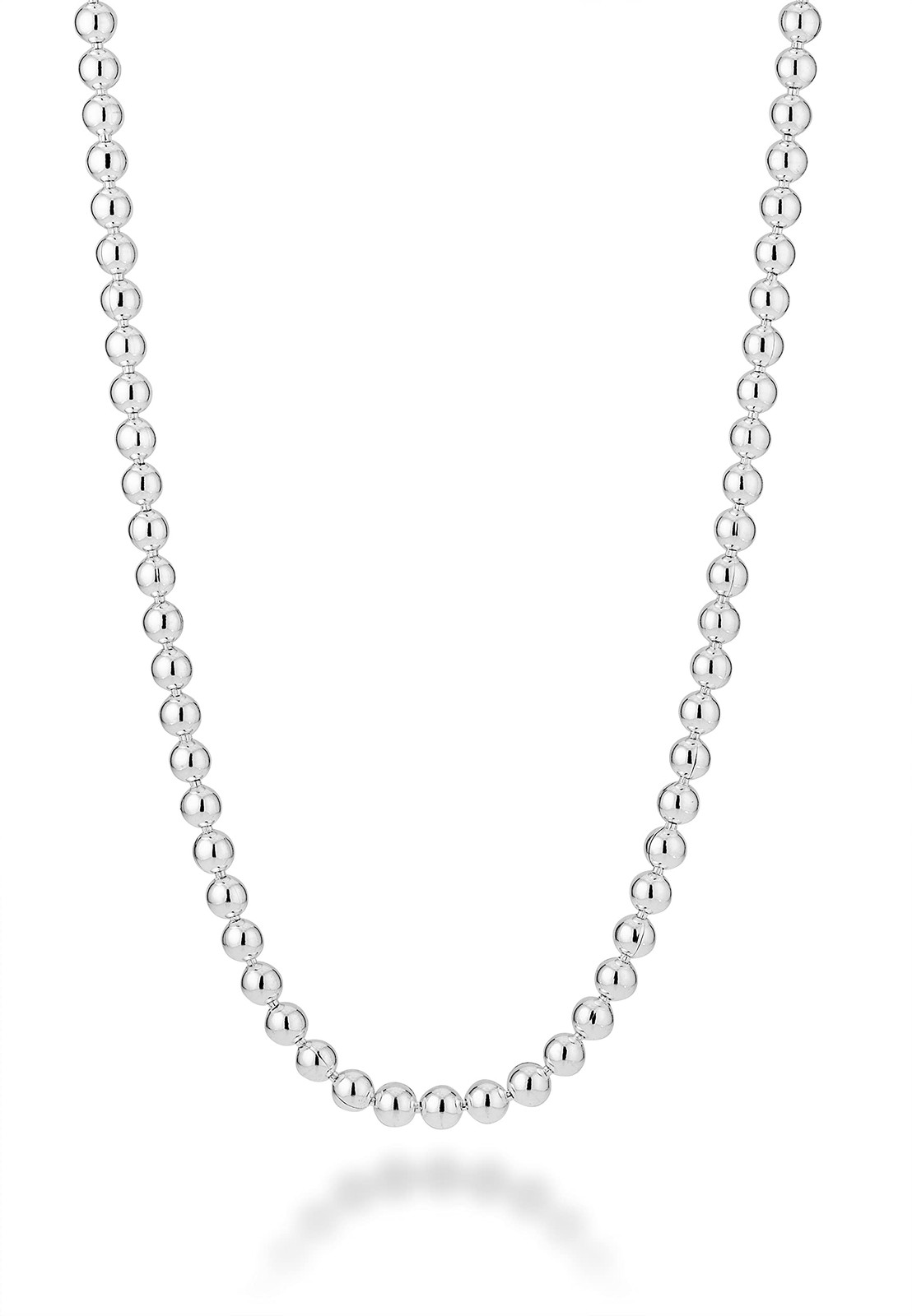 925 Sterling Silver 3Mm Ball Chain Necklace Strand 20 Inches Length For Women
