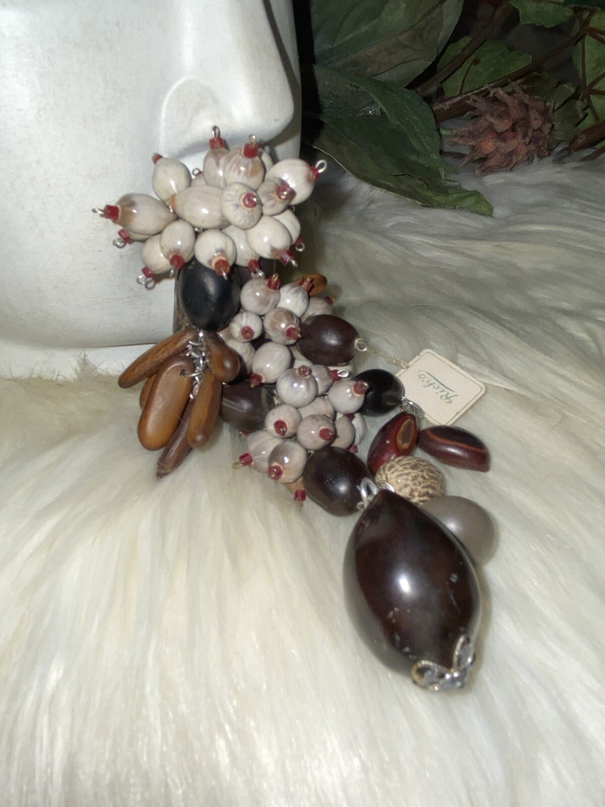 Miriam Haskell Ultra Rare Huge 5 1/2 inches Dangly & Drippy Whimsical Clip!! A19