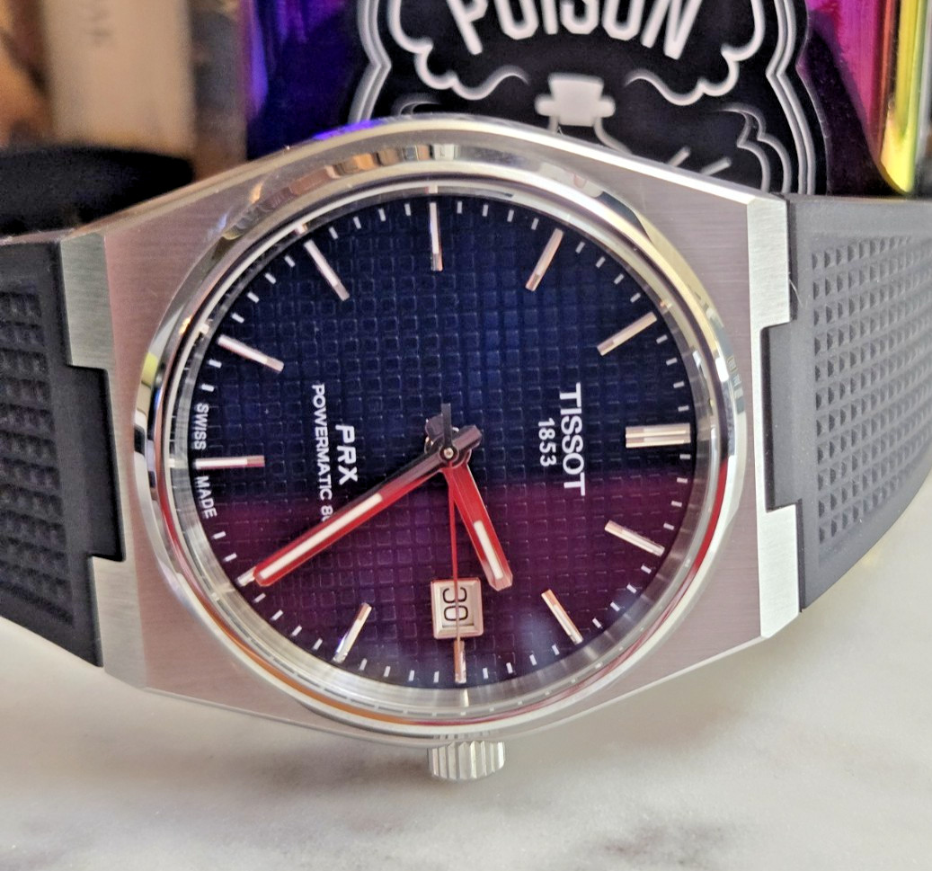Tissot PRX Powermatic 80 Auto Blue Dial Steel Sapphire 100m Black Rubber