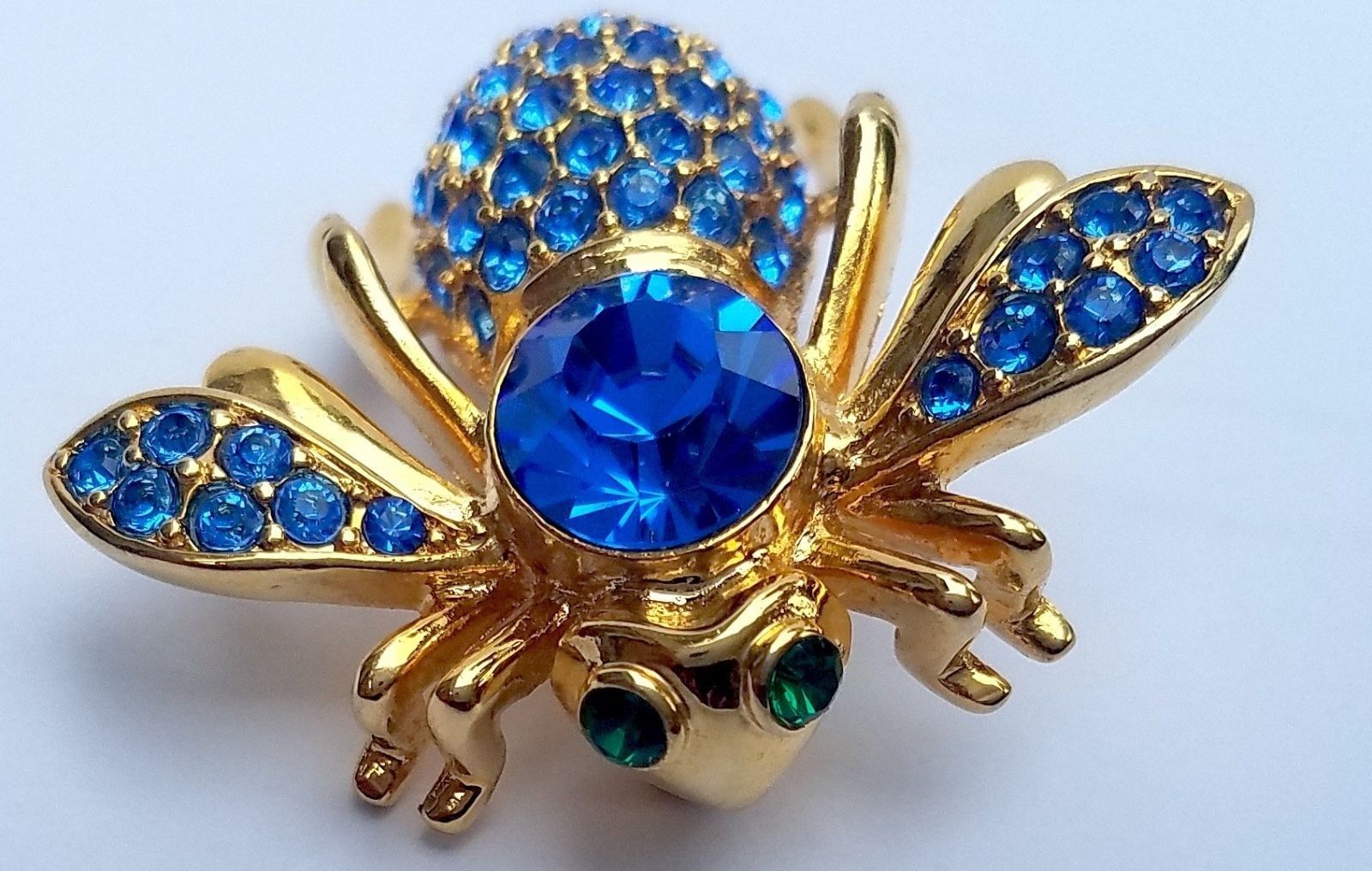 Joan Rivers Swarovski Crystal September Birthstone Bee Pin Brooch