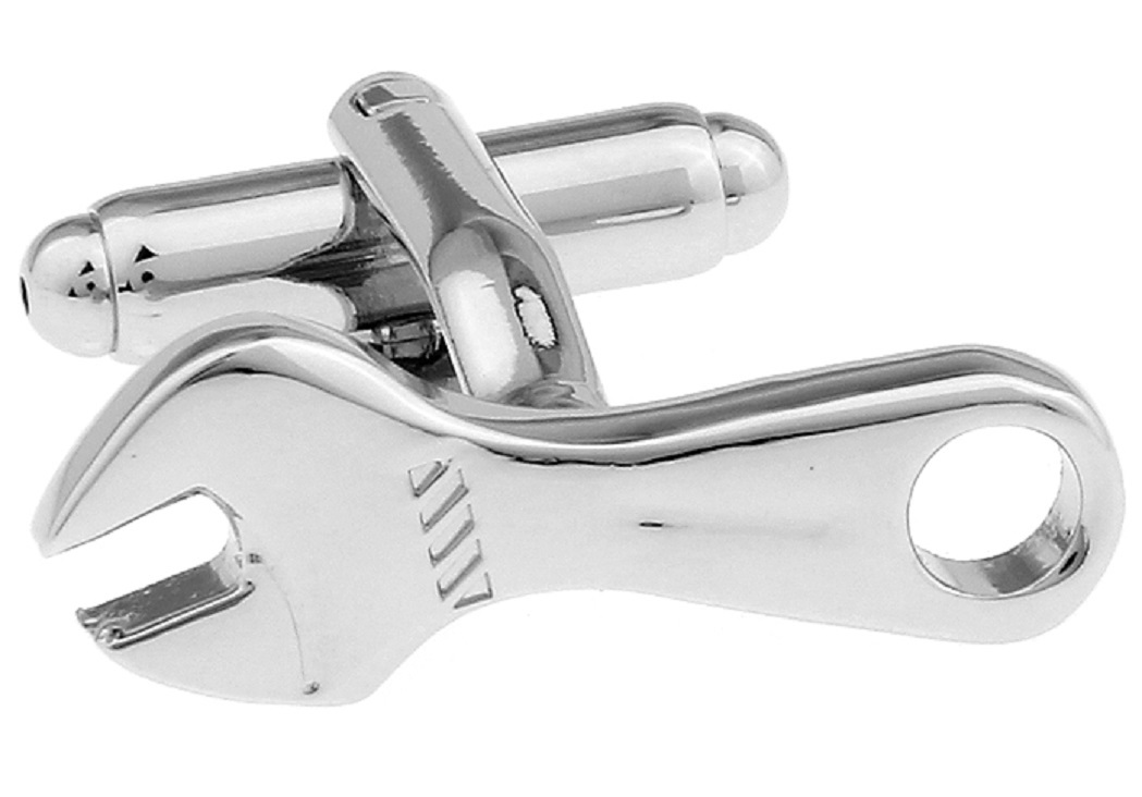 Wrench Pair Cufflinks Mechanic Spanner Wedding Fancy Gift Box Free Ship USA