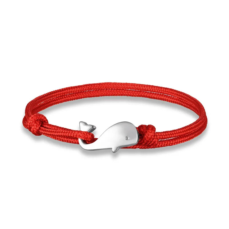 Paracord Rope Bracelet Men Silver Tone Wrap Layered Strand Metal Jewelry