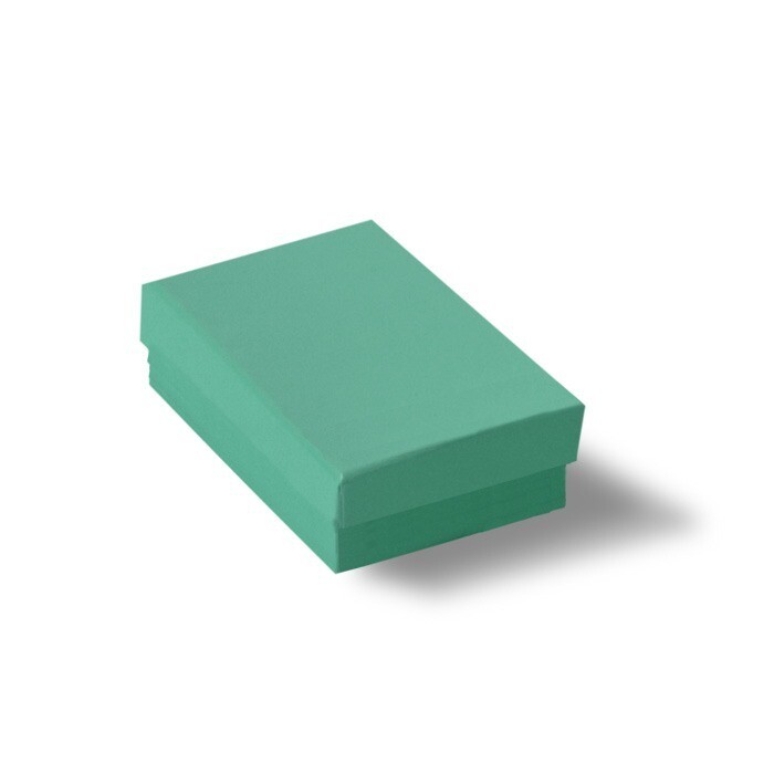 Teal Green Cotton Filled Gift Boxes Jewelry Cardboard Box Lots of 100~200~500