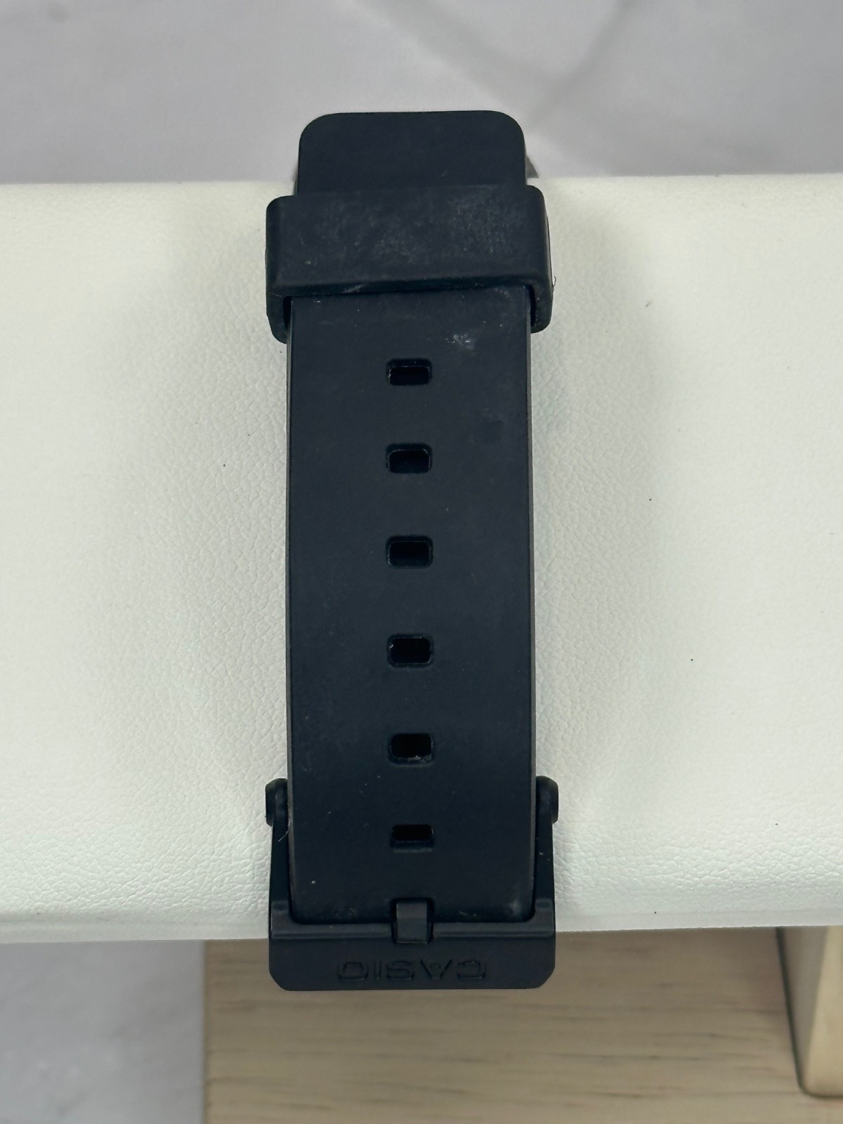 Vintage Mens Casio W217H-9AV Chronograph Watch Black Band Alarm Illuminator