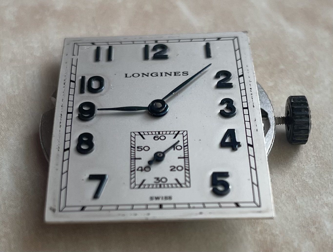 Vintage Longines Unisex Watch movement 17 J. Manual winding cal. L396.2 Eta 7001