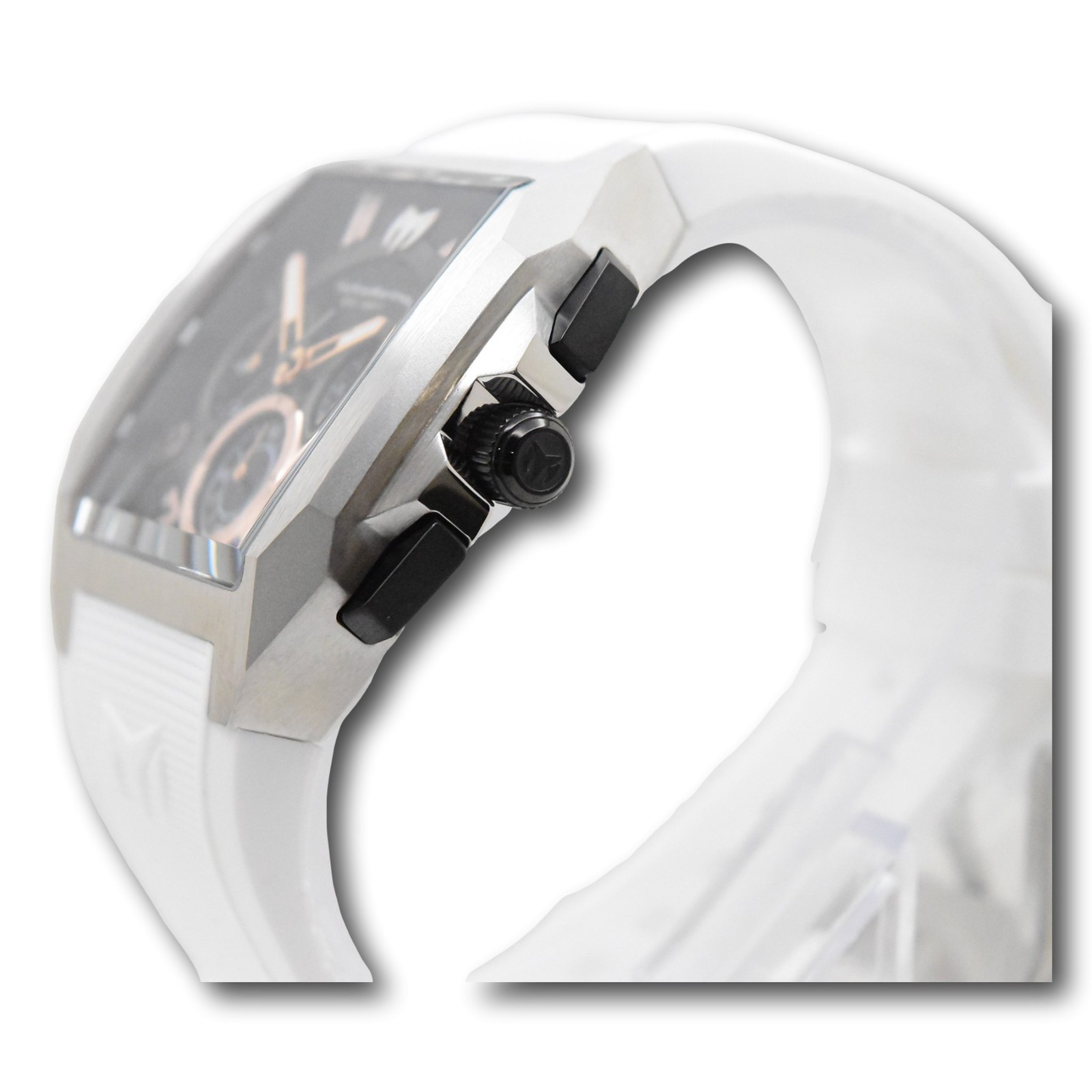 TechnoMarine Aqua Quadrant Men’s 41mm White Silicone Chronograph Watch TM-225106