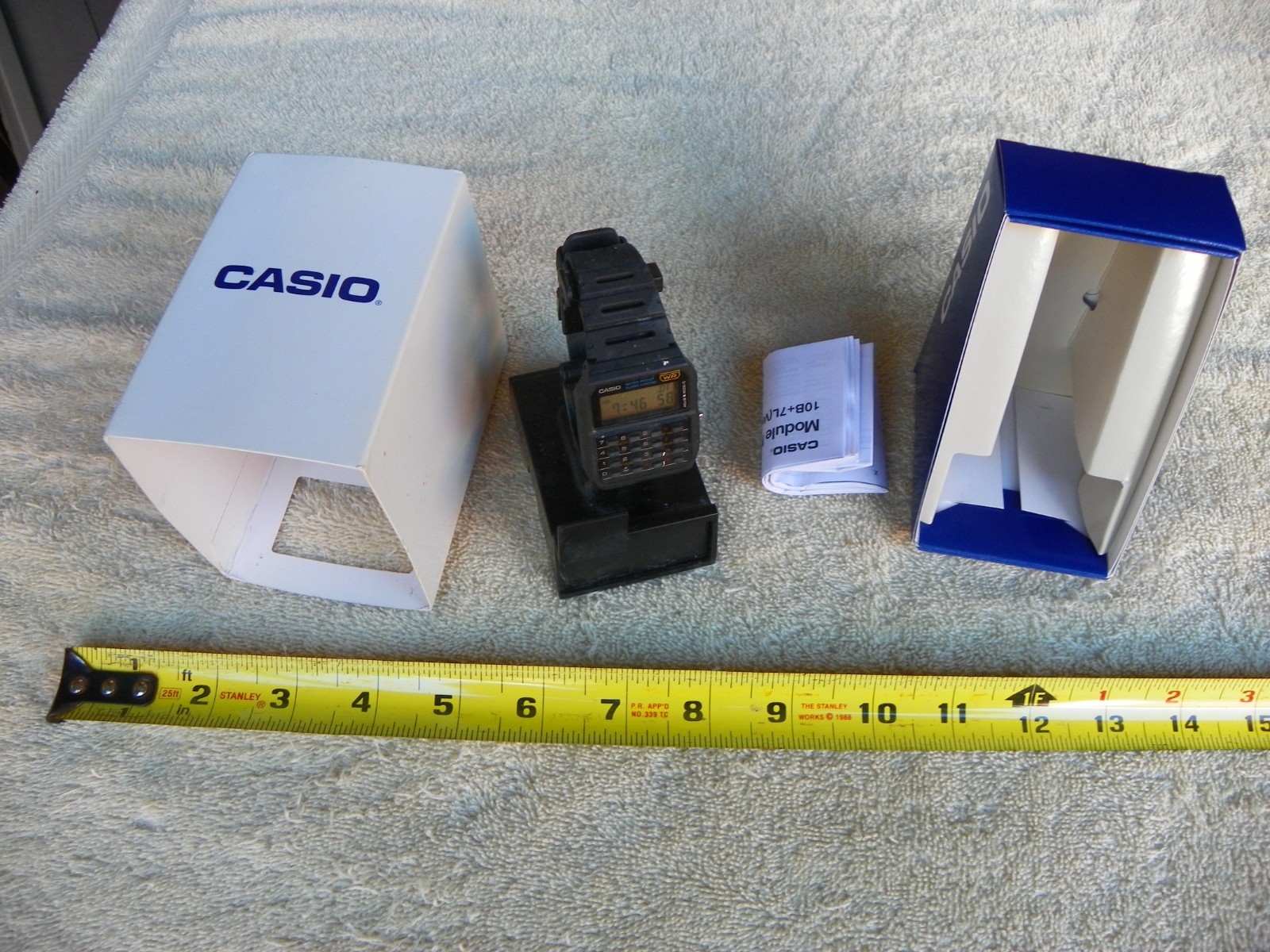 CASIO MEN’S DATA BANK 8-DIGIT CALCULATOR WATCH 3208 CA-53W WATER RESISTANT, NEW