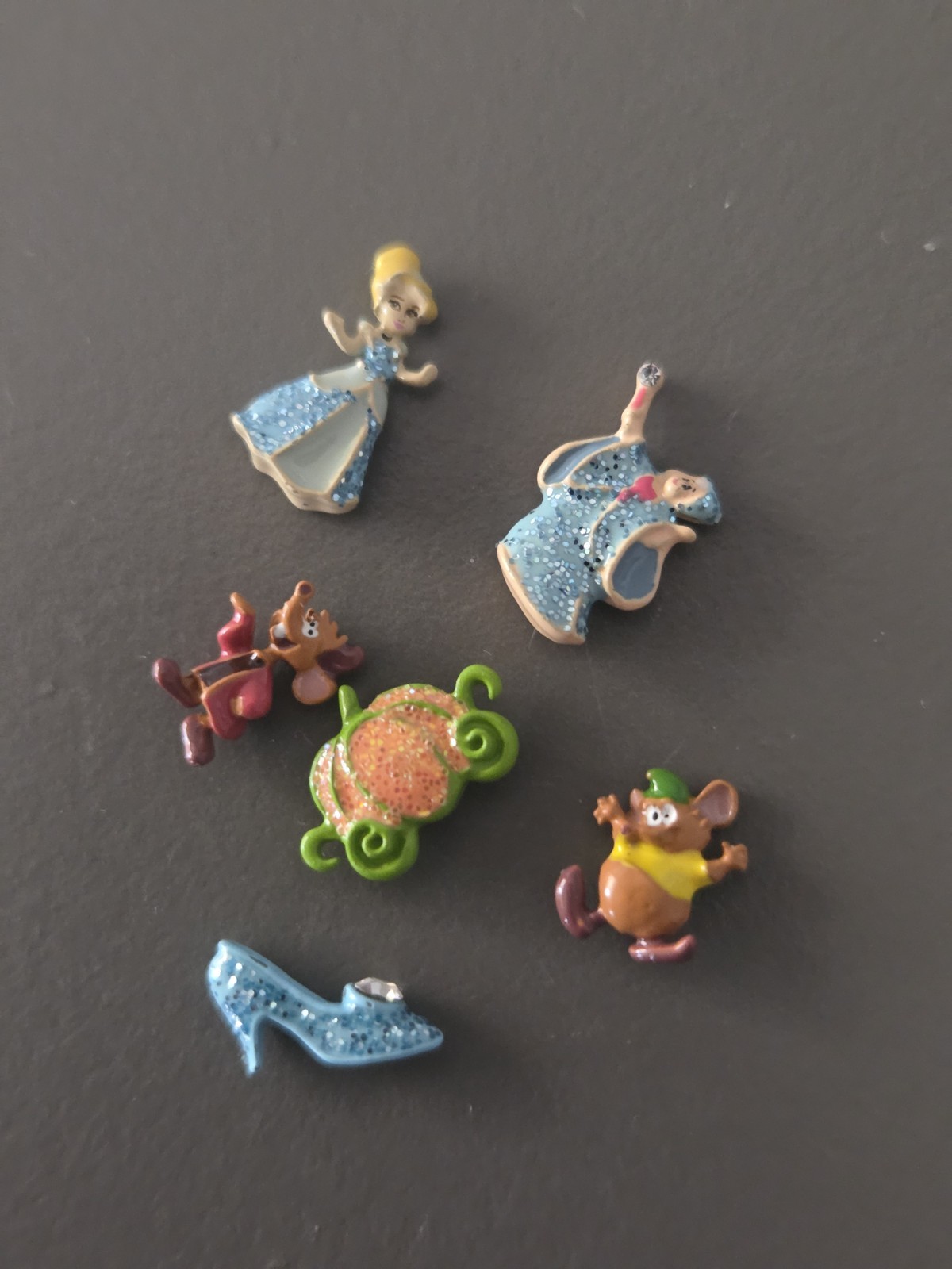 Origami Owl DISNEY Cinderella Set Of 6 Charms, All NEW AS PICTURED