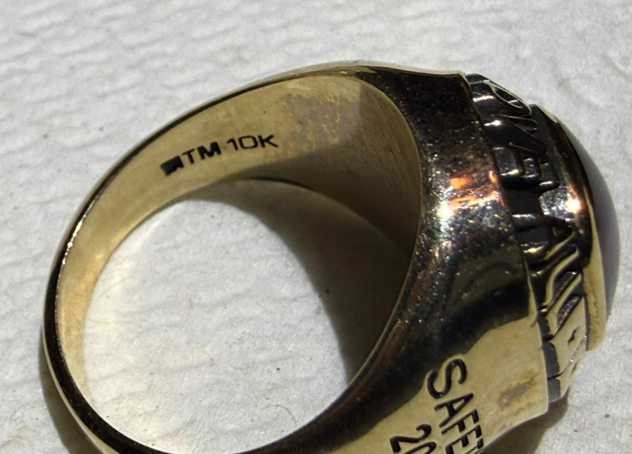 Fed Ex X Freight Serving America Safely, 10k Gold Ring Size 10 FedEx Fed X
