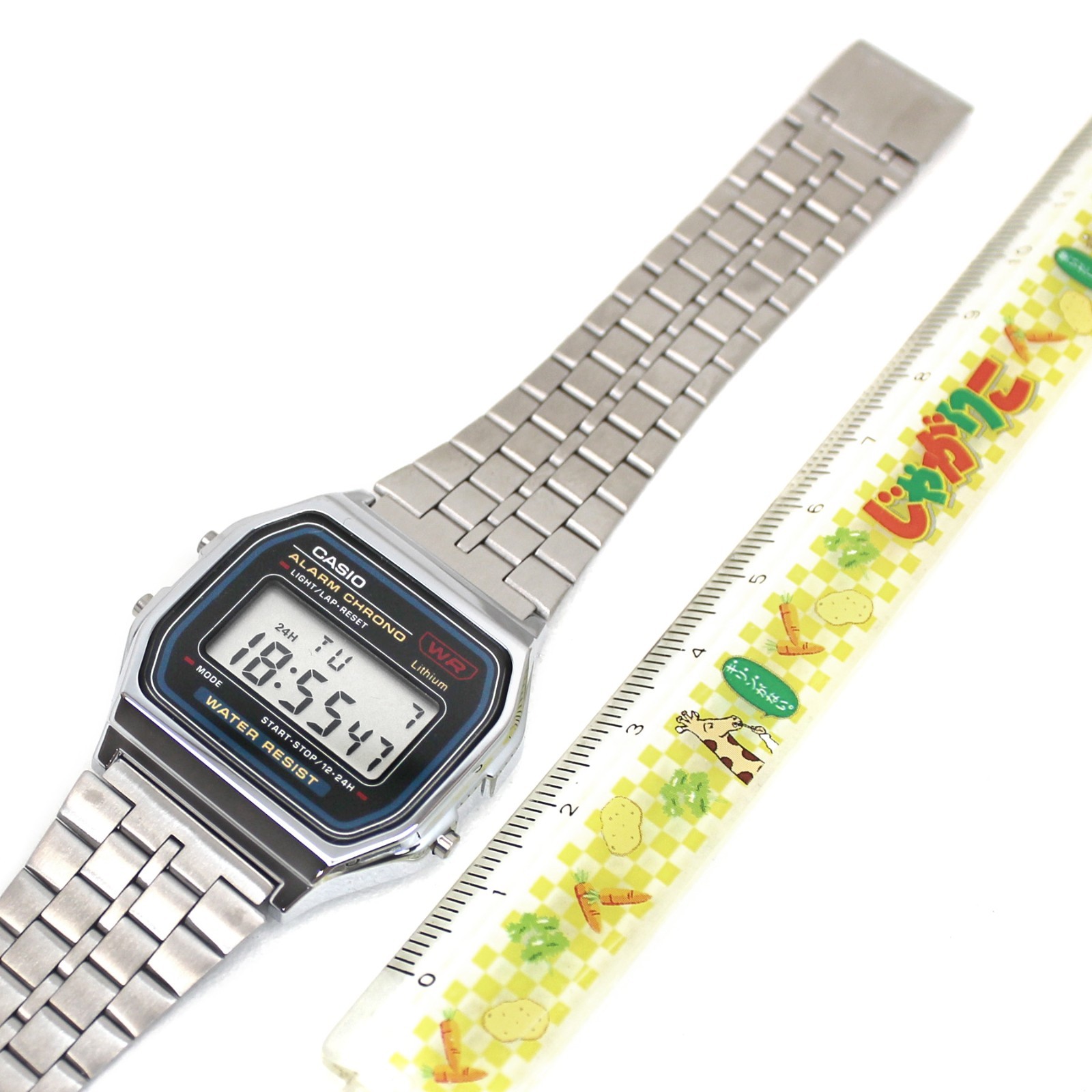 Genuine Casio A159WA-N1JH Silver Digital Watch: JDM Made in Japan, New, UK Stock