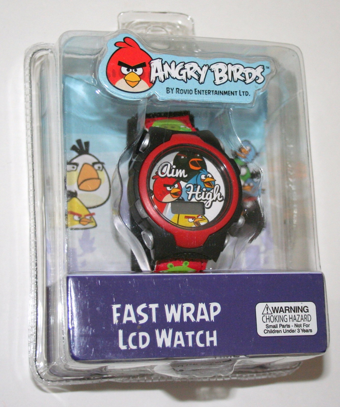 2 Angry Birds Aim High Fast Wrap LCD Watch Sealed New NOS 2014 Dead Battery
