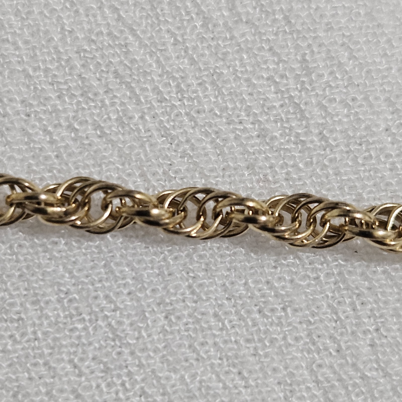Long 25 Inch 12K Yellow Gold Filled Double Chain Link Rope Necklace 6.28 g 2 mm