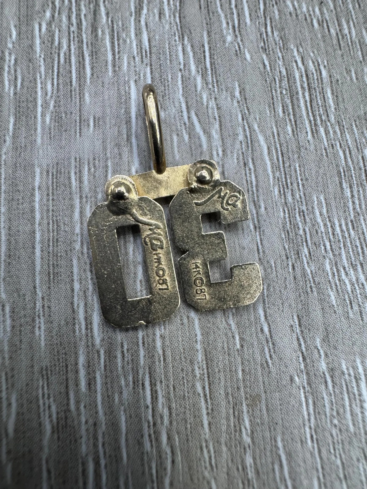 14k Yellow Gold Number #30 Pendant Charm 1.4 Grams Made by Michael Anthony Stamp