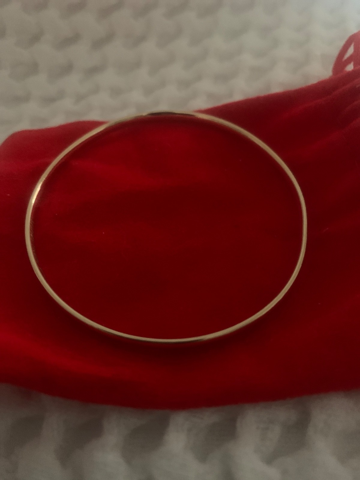 9ct silver filled half Gold Bangle 8.66g excel cond