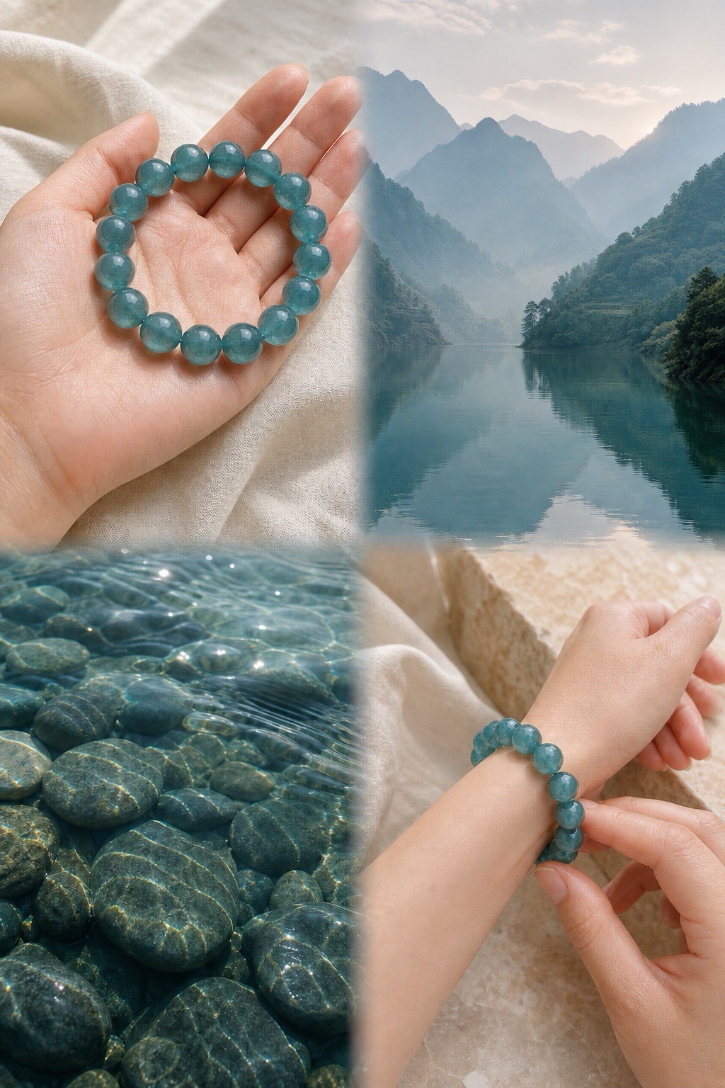 The lush green jade bracelet 16cm