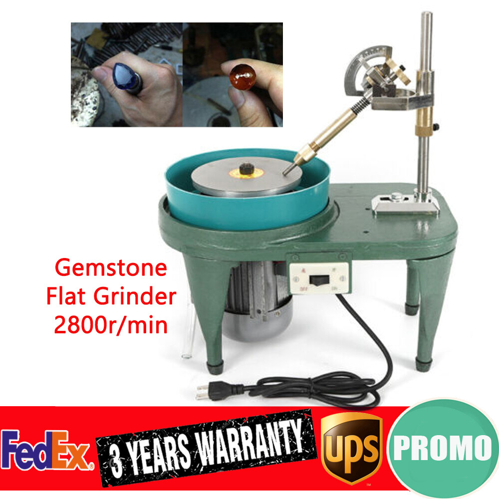 2800RPM Gemstone Grinding Jewelry Lapidary Cutting Polisher Gem Faceting Machine