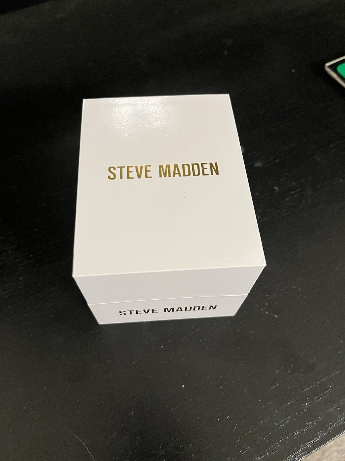 Steve Madden Gold Tone Quartz Dress Bracelet Watch Roman/Stick Dial w/ Box