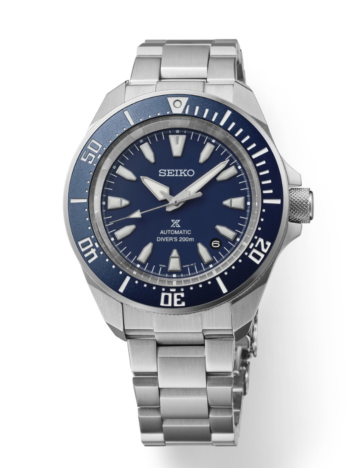 Seiko Prospex Samurai Blue Dial Stainless Steel Diver’s Men Watch SRPL51 41.7mm