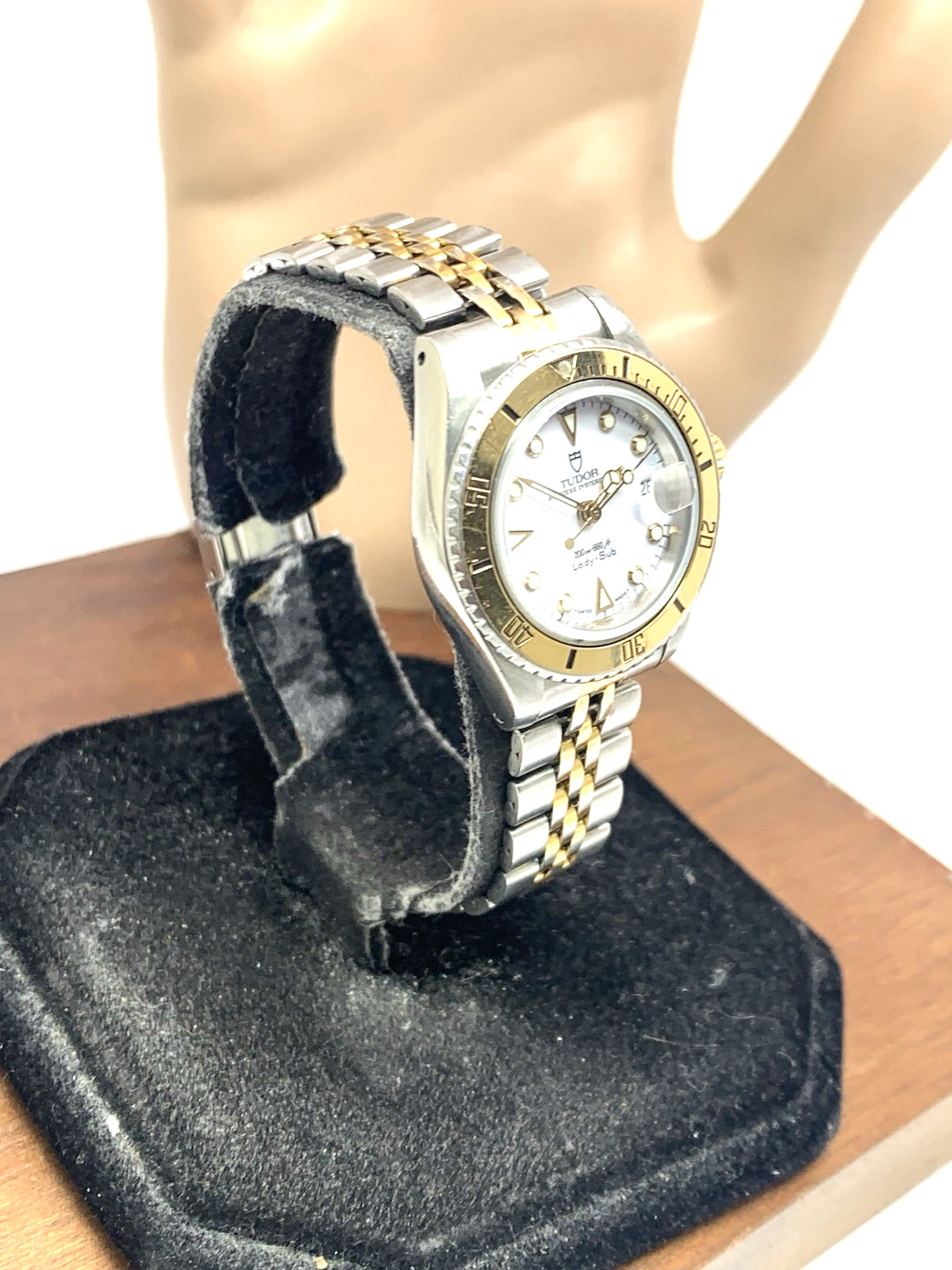 Tudor Women’s Watch Vintage Swiss Automatic White Dial Two Tone Gold Steel 27mm