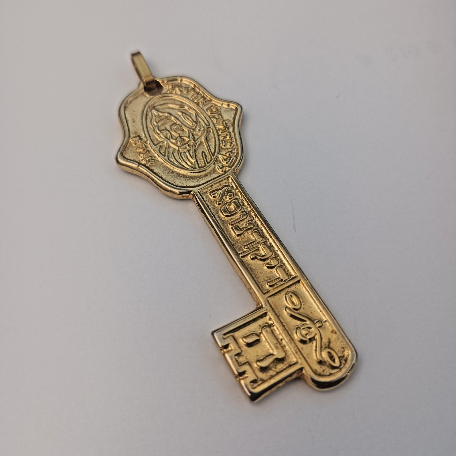 Jewish Kabbalah Key Pendant Hamsa Protection Health Amulet Hebrew Large Gift