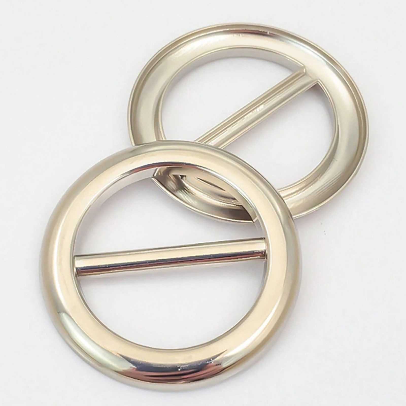 3Pcs Metal Silk Scarf Ring Clip T-Shirt Tie Buckle Holder Women Girls Shawl Gift