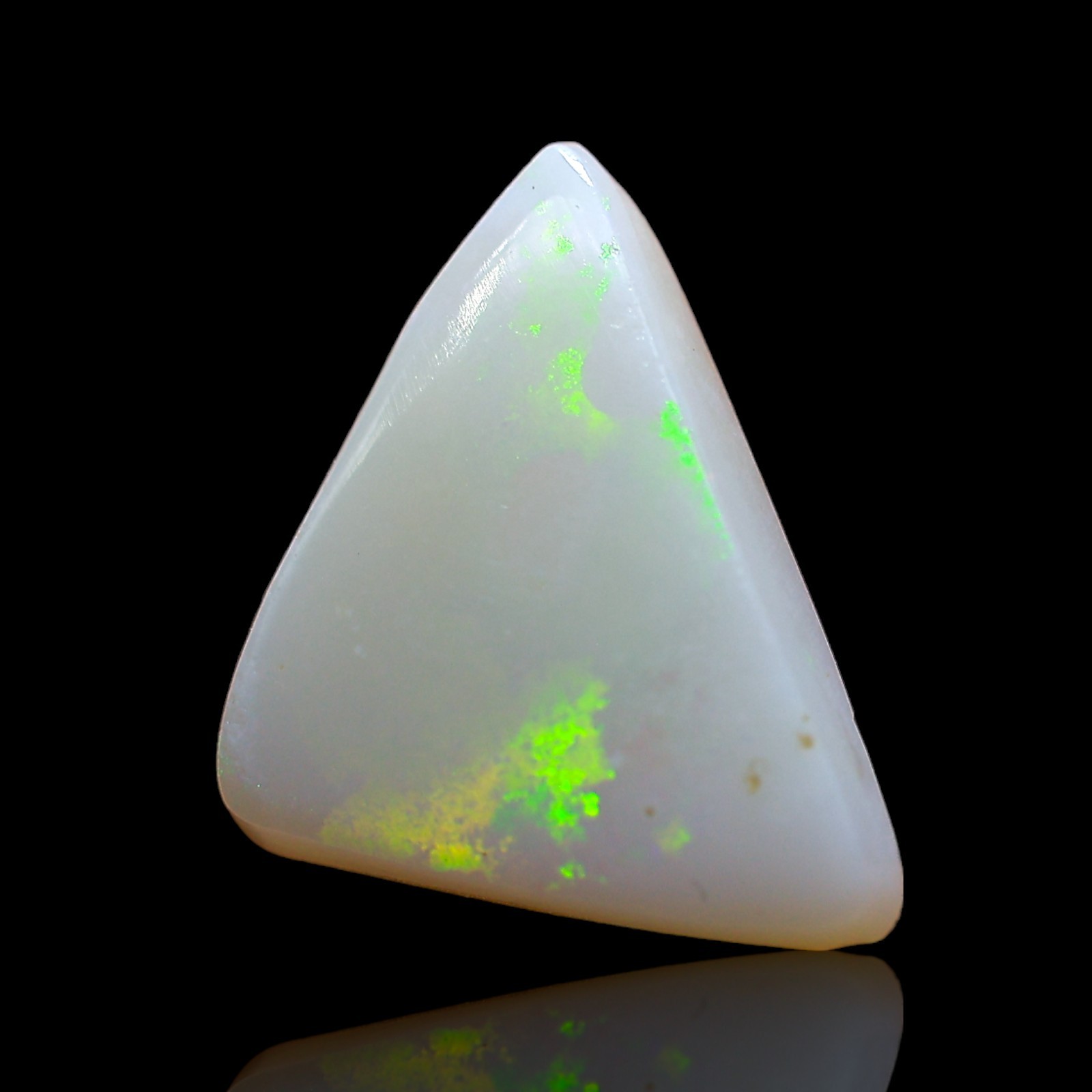 2.00 Cts Natural Fire Opal Gemstone Trillion Wire Wrap Cabochon 12x10x3 mm