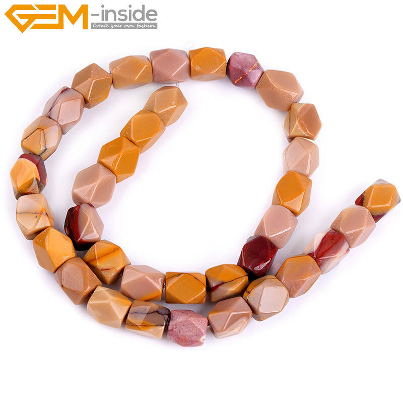 8-9×11-12mm Natural Gemstone Faceted Beads of Cambay Beads Jewelry Making 15″