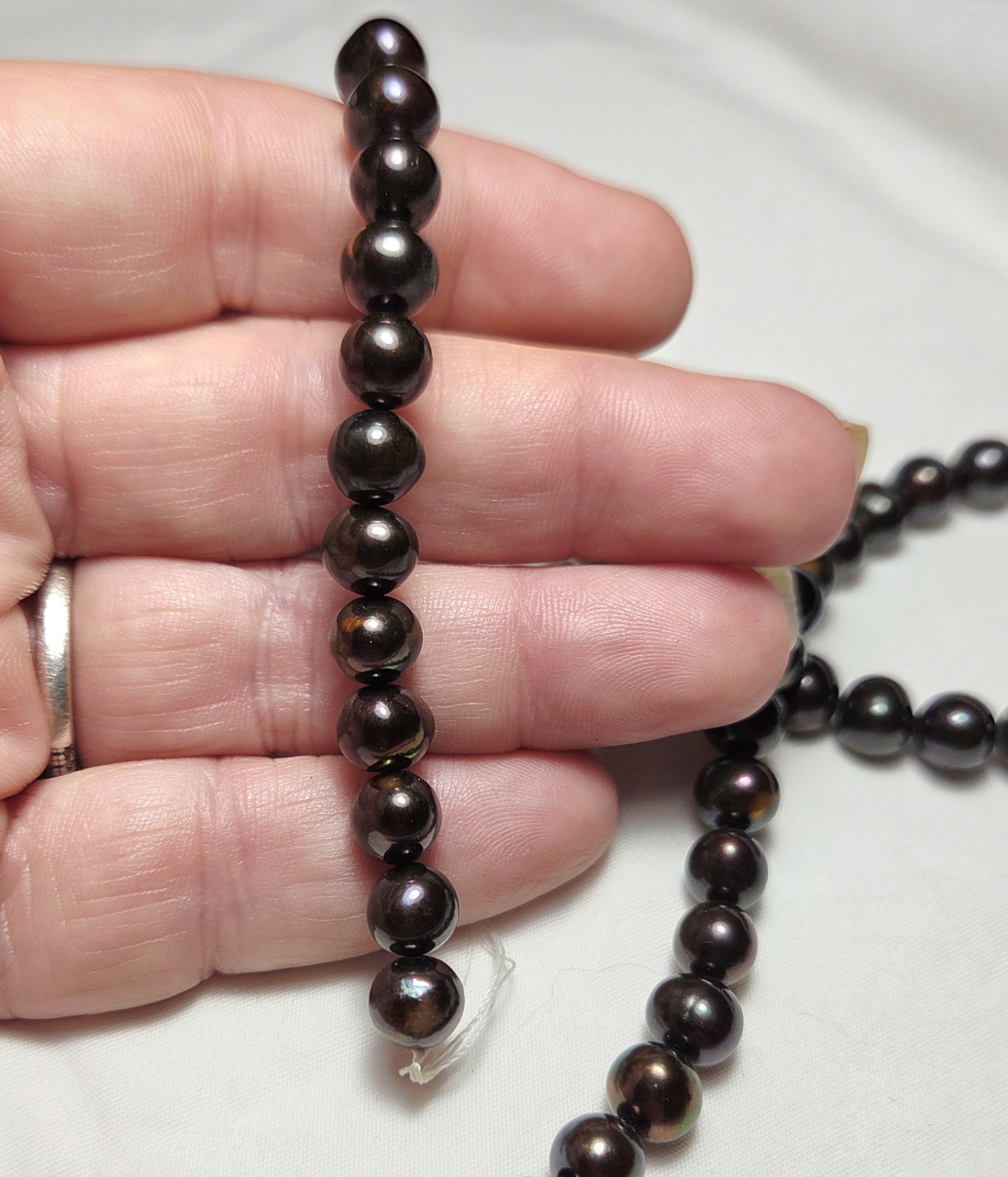 Chocolate Brown Freshwater Pearls 5mm For Jewelry Making 16 in.